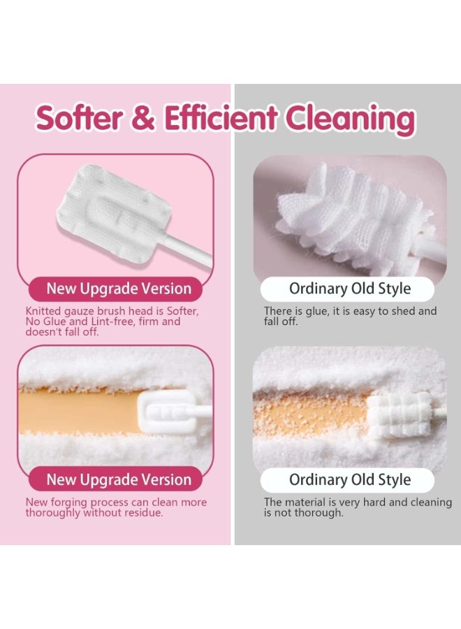 Mitoy 30 Pcs Tongue Cleaner for Newborns, Disposable Oral Cleaning Stick, Soft Gauze Toothbrush for Babies and Toddlers 0-3 Years Old - Image 3